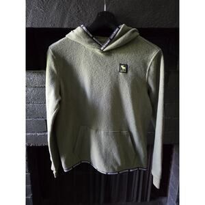 Abercrombie Kids Boys Size 11/12 Green Fleece hoodie pull over